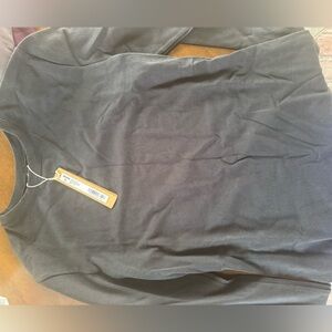 SKIMS COTTON JERSEY LONG SLEEVE - SOOT - size M